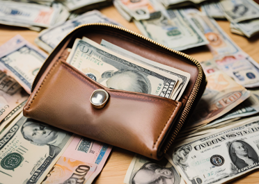 ארנק והרבה כסף